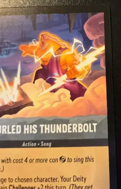 He Hurled His Thunderbolt 197/204 Uncommon Whispers In The Well Disney Lorcana - Image 3