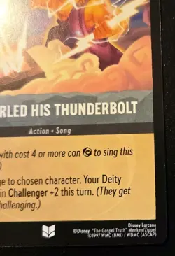 He Hurled His Thunderbolt 197/204 Uncommon Whispers In The Well Disney Lorcana - Image 5