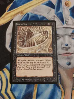 Nether Void MTG Legends Rare Black Enchantment Slightly Played - Damaged x1 GG2 - Image 1