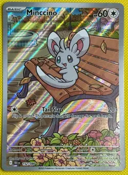 Minccino 152/086 Illustration Rare Pokemon TCG Scarlet & Violet Black Bolt - Image 1
