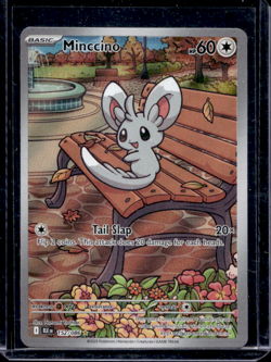 Minccino 152/086 Black Bolt Illustration Rare Pokemon TCG English - Image 1