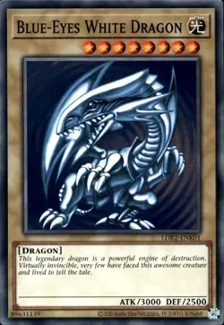 Blue-Eyes White Dragon Classic Art Unl Common LDK2-ENK01 Yu-Gi-Oh! - Image 1