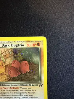 Dark Dugtrio 6/82 Rare Team Rocket Holo 1st Edition Pokemon - NM - Image 4