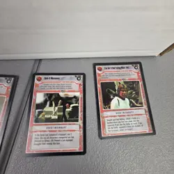 Star Wars CCG Lot Of Cards Limited Edition Bulk Mostly Black Border 1990s - Image 3