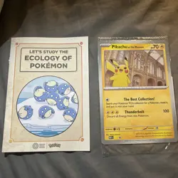 Pokemon Natural History Museum Pikachu Museum Promo Card Sealed With Booklet - Image 1