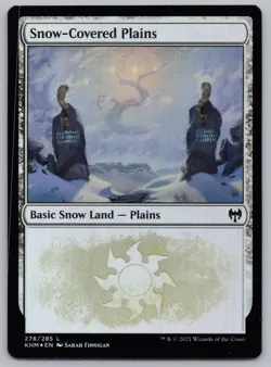 MTG - (10) Kaidheim Foil Snow-Covered Basic Lands - 1 of Each Art -s55 - Image 2