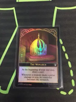 MTG Magic The Gathering The Monarch Token Foil CMM - Image 1