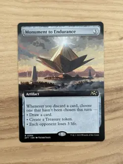 1x MTG - Monument to Endurance - Extended Art - 0394 Regular - Aetherdrift - NM - Image 1