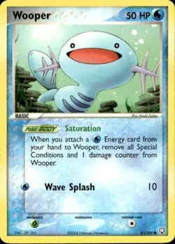 Pokemon Wooper Team Rocket Returns 81/109 Light Play LP+ or Better - Image 1