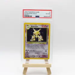 2000 POKEMON BASE SET 2 #1 ALAKAZAM-HOLO PSA 6 - Image 1