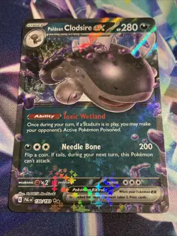 Pokemon TCG Paldean Clodsire ex 130/193 Double Rare Paldea Evolved NM/M - Image 1