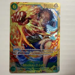 Monkey.D.Luffy OP13-118 SEC Carrying on His Will Foil Double Attack One Piece B. - Image 1