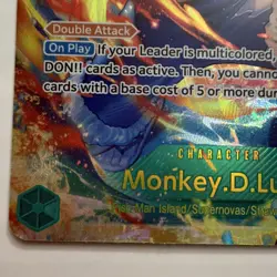 Monkey.D.Luffy OP13-118 SEC Carrying on His Will Foil Double Attack One Piece B. - Image 3