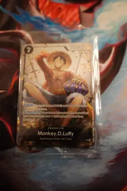 One Piece Monkey D. Luffy P-075 [Tin Exclusive Foil] TS-02 Promo - English NM - Image 1