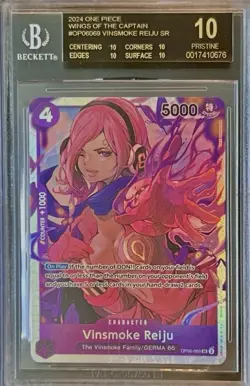 BGS 10 Black Label Vinsmoke Reiju SR 2024 One Piece Wings of the Captain READ - Image 1
