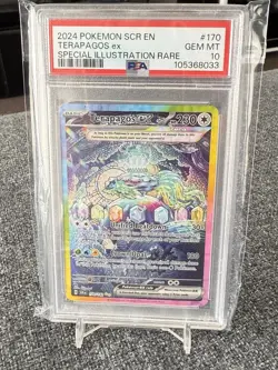 Terapagos ex - 170/142 - Stellar Crown - PSA 10 Gem Mint - Pokemon - SIR - Image 1