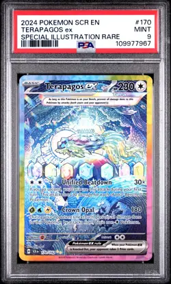 Terapagos ex 170/142 SIR Alt Art Stellar Crown Pokemon TCG PSA 9 Mint - Image 1