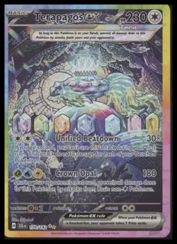 Pokemon - Terapagos ex - Stellar Crown - #170/142 - SIR - NM - STOCK PHOTO - Image 1