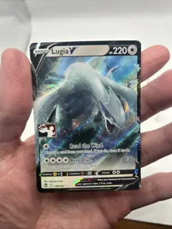 138/195 Lugia V Prize Pack Series Stamped Play Pokemon TCG Silver Tempest - Image 3