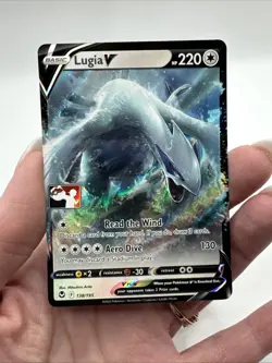 138/195 Lugia V Prize Pack Series Stamped Play Pokemon TCG Silver Tempest - Image 2