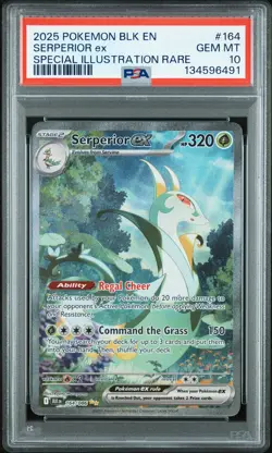 2025 POKEMON BLK EN-BLACK BOLT SPECIAL ILLUSTRATION RARE SERPERIOR EX PSA 10 - Image 1