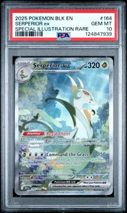 2025 POKEMON BLK EN-BLACK BOLT SPECIAL ILLUSTRATION RARE SERPERIOR EX PSA 10 - Image 1
