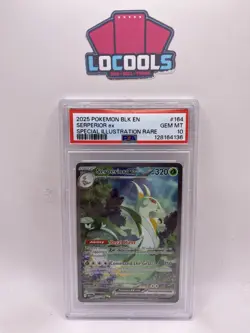 2025 POKEMON BLK EN-BLACK BOLT SPECIAL ILLUSTRATION RARE SERPERIOR EX PSA 10 - Image 1