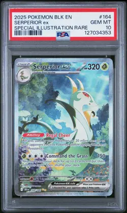 2025 POKEMON BLK EN-BLACK BOLT SPECIAL ILLUSTRATION RARE SERPERIOR EX PSA 10 - Image 1