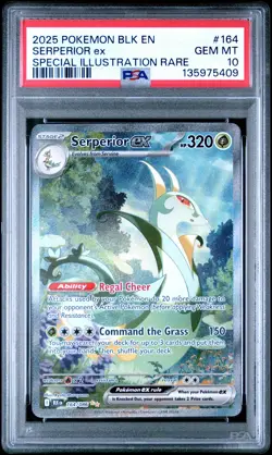 2025 POKEMON BLK EN-BLACK BOLT SPECIAL ILLUSTRATION RARE SERPERIOR EX PSA 10 - Image 1