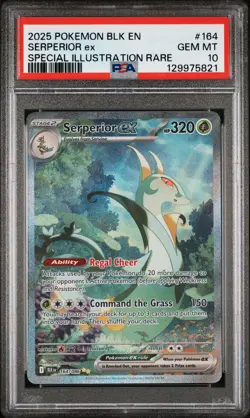 2025 POKEMON BLK EN-BLACK BOLT SPECIAL ILLUSTRATION RARE SERPERIOR EX PSA 10 - Image 1