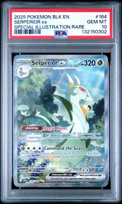 2025 POKEMON BLK EN-BLACK BOLT SPECIAL ILLUSTRATION RARE SERPERIOR EX PSA 10 - Image 1