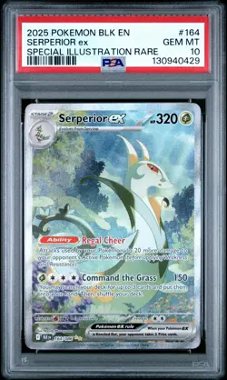 2025 POKEMON BLK EN-BLACK BOLT SPECIAL ILLUSTRATION RARE SERPERIOR EX PSA 10 - Image 1