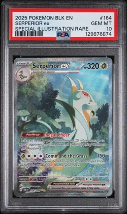 2025 POKEMON BLK EN-BLACK BOLT SPECIAL ILLUSTRATION RARE SERPERIOR EX PSA 10 - Image 1