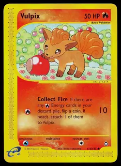 Pokemon Card - Vulpix Aquapolis 116/147 Common - Image 1
