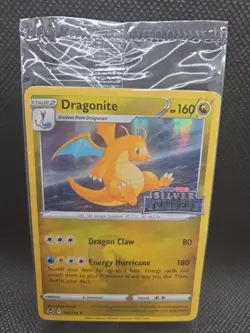 Pokemon TCG Dragonite (Silver Tempest Stamped) 131/195 Holo Promo Card SEALED - Image 1