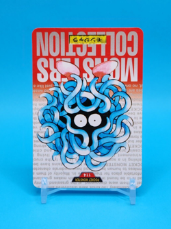 Pokemon Card Japanese - Tangela No. 114 - Bandai Carddass - Red - Image 3