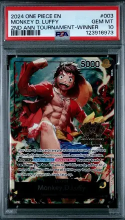 Monkey.D.Luffy (2nd Anniversary Tournament) ST13-003 One Piece Promotion... - Image 1