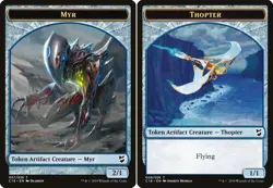 Myr \ Thopter Token ** FOIL ** #07/08 - Commander 2018 - NM MTG - Image 1