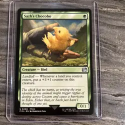 MTG Sazh's Chocobo NM Final Fantasy FIN English Magic Uncommon Unplayed - Image 1