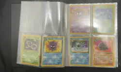Pokemon Cards - WOTC Fossil Lot - Complete Common/Uncommon Set With Binder - Image 1