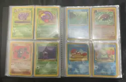 Pokemon Cards - WOTC Fossil Lot - Complete Common/Uncommon Set With Binder - Image 3