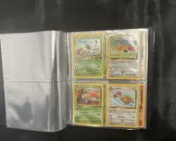 Pokemon Cards - Wotc Jungle Lot - Complete Common/Uncommon Set With Binder - Image 1