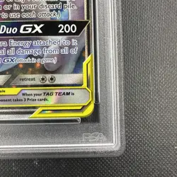 Pokemon 2019 SM Black Star Promo #SM191 Full Art/Mewtwo & Mew GX PSA 9 - Image 5