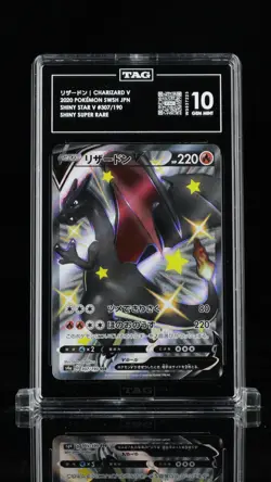 TAG 10 GEM MINT JAPANESE POKEMON 2020 CHARIZARD V 307/190 SHINY STAR V S4a - Image 1