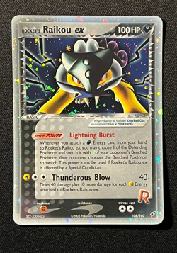 Rocket's Raikou ex 108/107 Pokemon Ex Deoxys -Secret Rare Holo-NM - Image 2