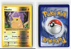 PIKACHU 35/108 XY EVOLUTIONS REVERSE HOLO POKEMON TCG LP ERROR MISCUT OFF CENTER - Image 3