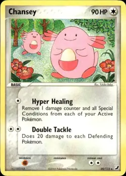 Pokemon Chansey Unseen Forces 20/115 Light Play LP+ or Better - Image 1