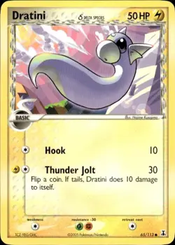 Pokemon Dratini Delta Species 65/113 Light Play LP+ or Better - Image 1