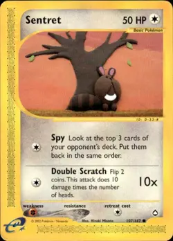 Pokemon Sentret Aquapolis 107/147 Light Play LP+ or Better - Image 1