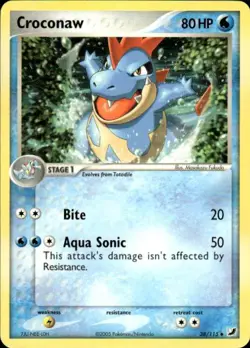 Pokemon Croconaw Unseen Forces 38/115 Light Play LP+ or Better - Image 1
